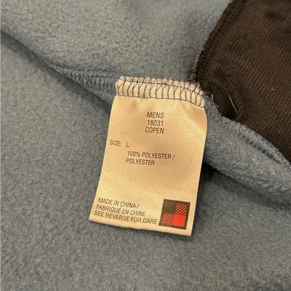 Woolrich Men's Slate Blue Fleece Vest - Picture 4 of 6